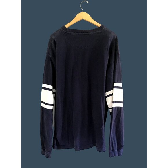 COWBOYS AUTHENTIC APPAREL-MENS BLUE COTTON GRAPHIC LONG SLEEVE SHIRT SIZE XL - Picture 2 of 6